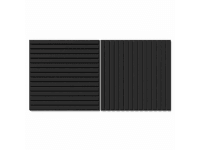 Denpanels Akustický panel FOILED černý černá plsť 60 x 60 x 2 cm, 2 ks
