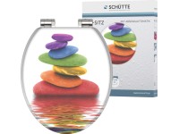 Eisl WC sedátko Colorful Stones dřevěné jádro s automatickým sklápěním Eisl WC sedátko Colorful Stones dřevěné jádro s automatickým sklápěním