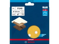 Bosch Brusný kotouč Expert C470 P240, 8 otvorů, pr. 125 mm, 5 ks