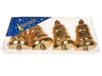 EverGreen Zvonek závěsný lesk 4 ks, PVC Box, zlatá, 6 cm EverGreen Zvonek závěsný lesk 4 ks, PVC Box, zlatá, 6 cm