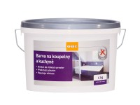 OBI Barva na koupelny a kuchyně bílá matná 4 kg