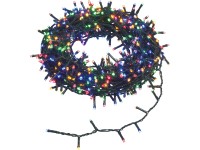 Vánoční LED světelný řetěz, 600 vícebarevných diod, 24 m