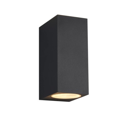 TRIO Venkovní nástěnné svítidlo ROYA hranaté 2 x GU10 max. 35 W, IP44, 6 x 15 cm