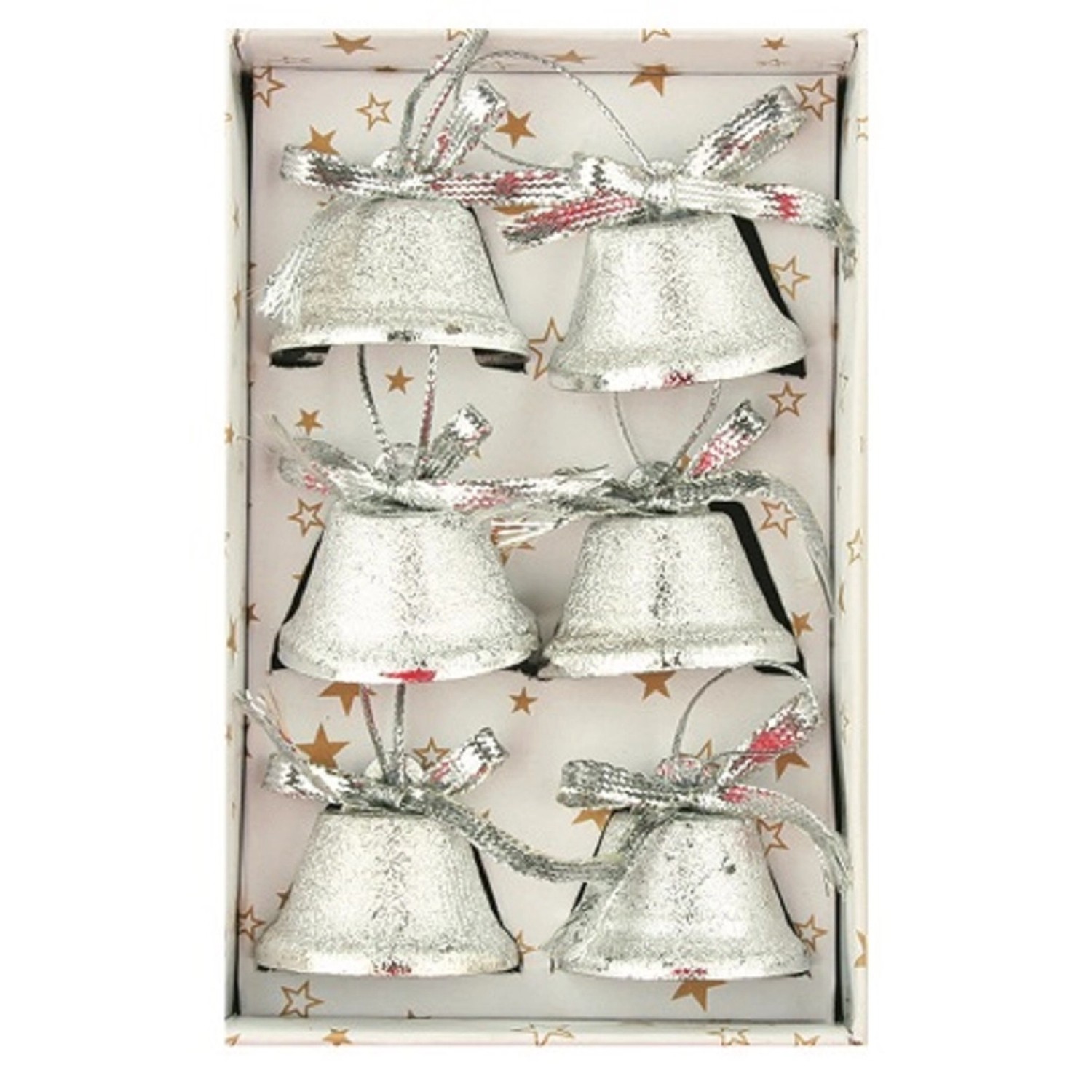 Zvonky stříbrné 6 ks