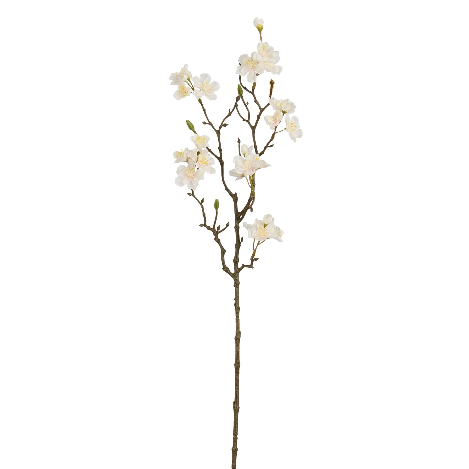 Mica Umělá květina třešňový květ krémový 69 cm