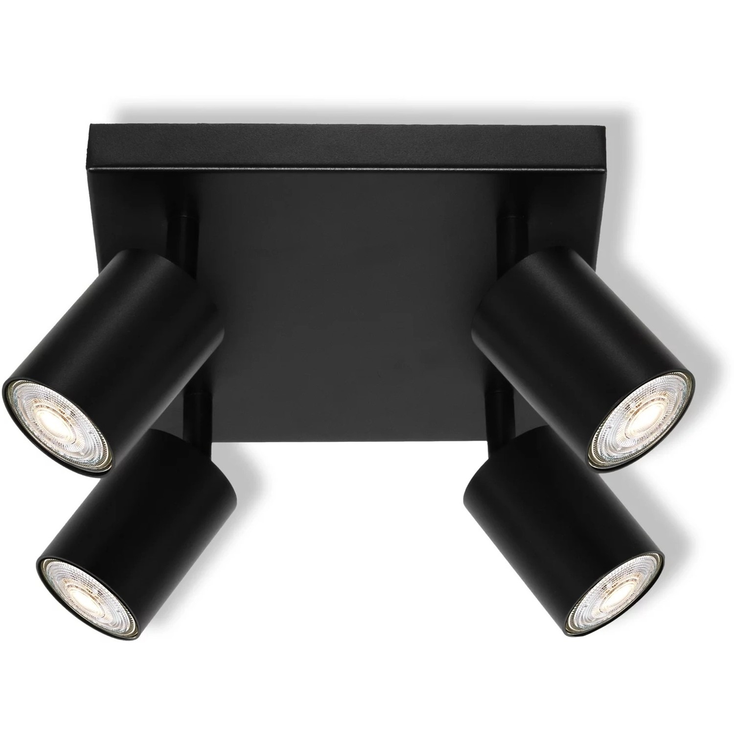 OSRAM 4bodové svítidlo LED SPOT ELEMENTAL PLATE BLACK, 21 x 13,8 x 21 cm