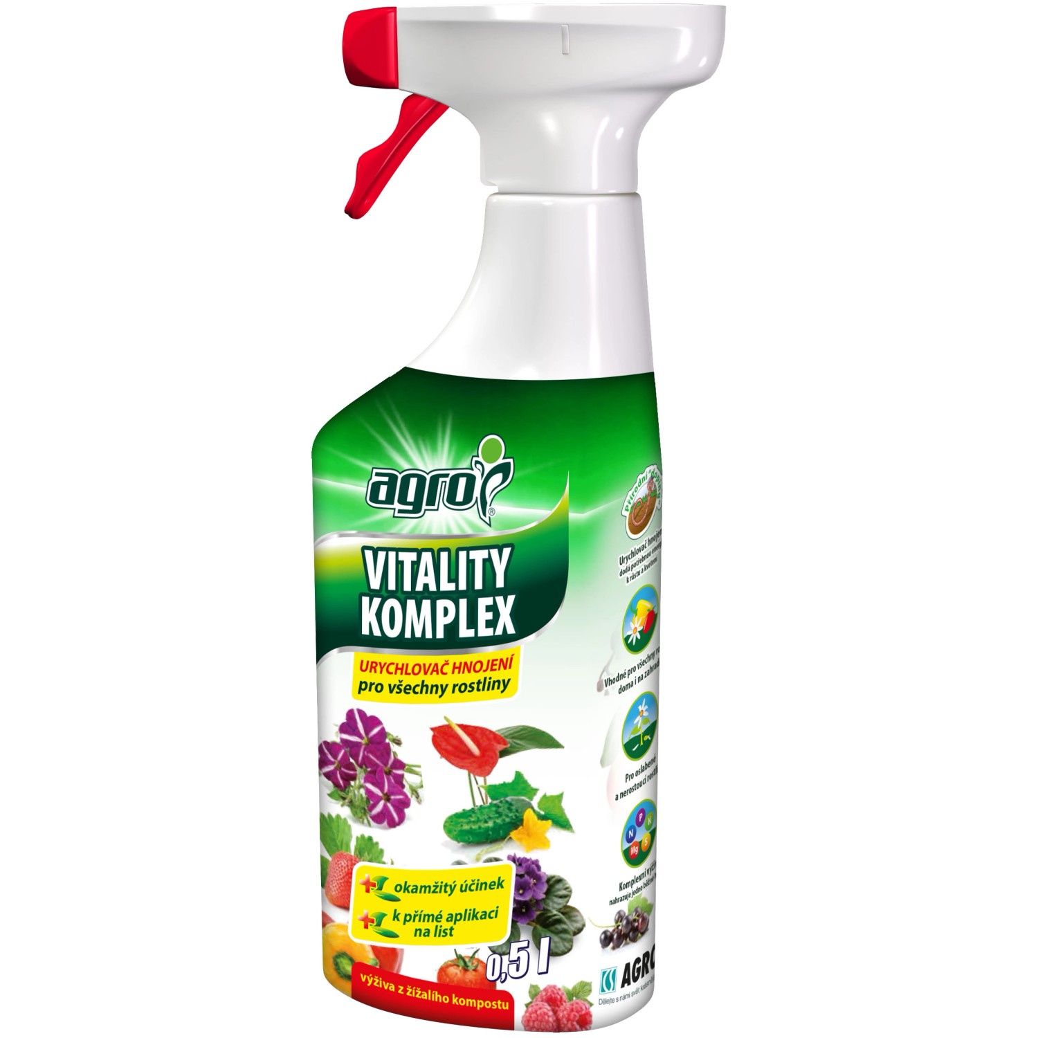 Agro Hnojivo Vitality komplex sprej 500 ml