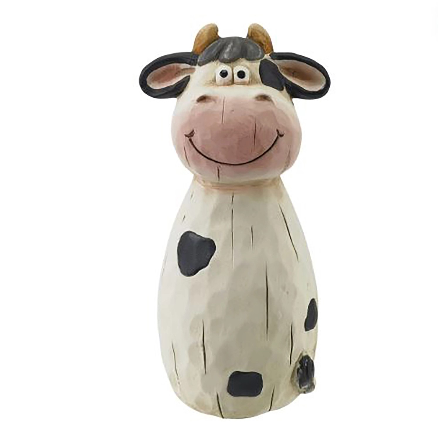 DRAGIMEX Zahradní dekorace na plot kráva z terakoty 22,5 cm