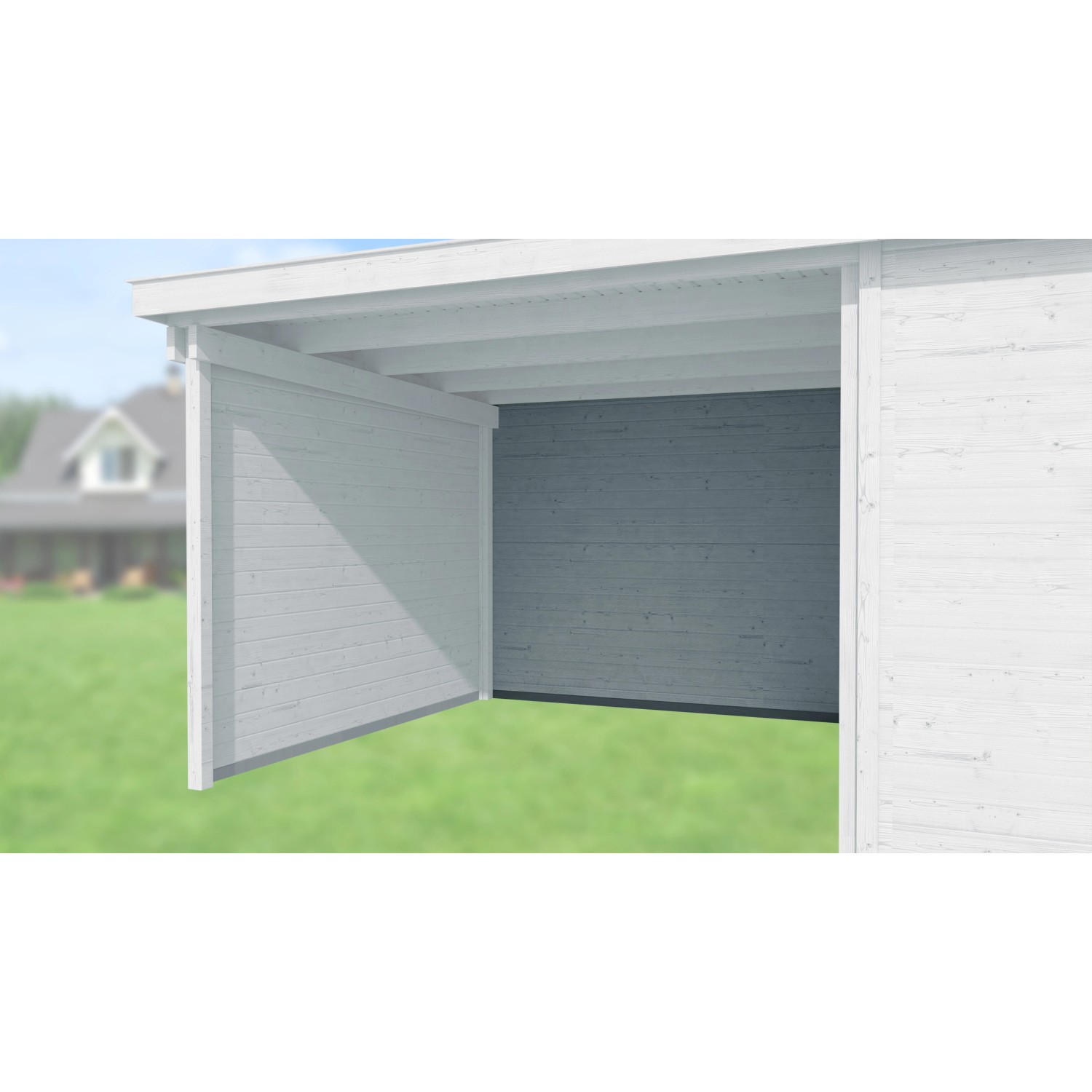 Weka Zadní stěna pro designový domek 126, 172 a 225, šedá, šířka 295 cm