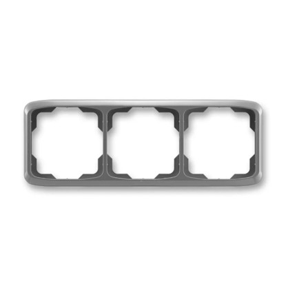 ABB 3násobný rámeček TANGO 3901A-B30 S2, kouřově šedý, 11,5 x 81 x 223 mm