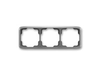 ABB 3násobný rámeček TANGO 3901A-B30 S2, kouřově šedý, 11,5 x 81 x 223 mm