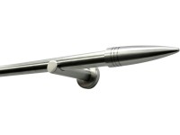 Gardinia Záclonová tyč kompletní souprava pr. 16 mm vhled nerezové oceli 120 cm