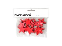 Vánoční dekorace hvězdičky dřevěné 15 ks, 5 cm, červené Vánoční dekorace hvězdičky dřevěné 15 ks, 5 cm, červené