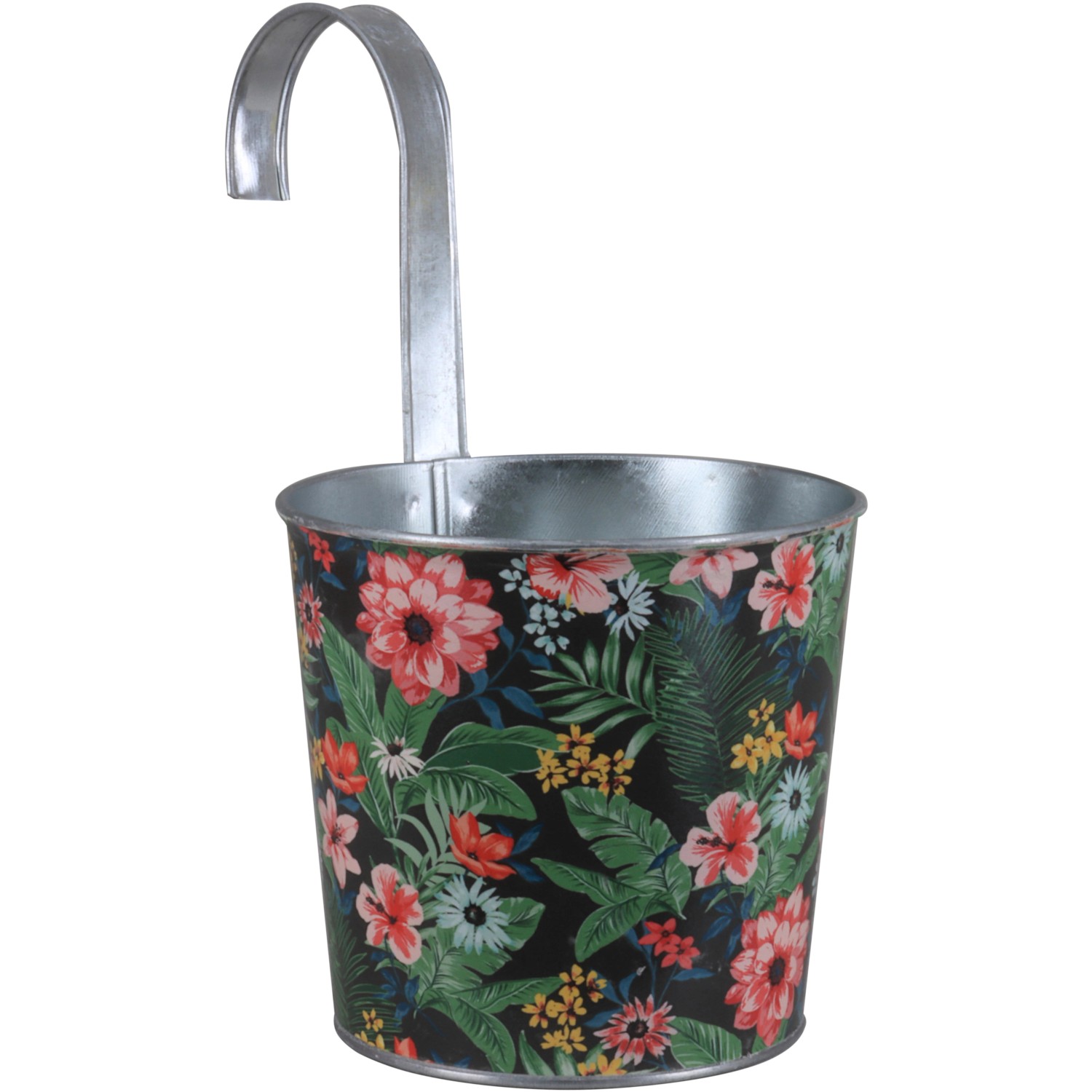 A.H.G. Zinkový květináč na balkon Jungle, pr. 15 x 27 cm