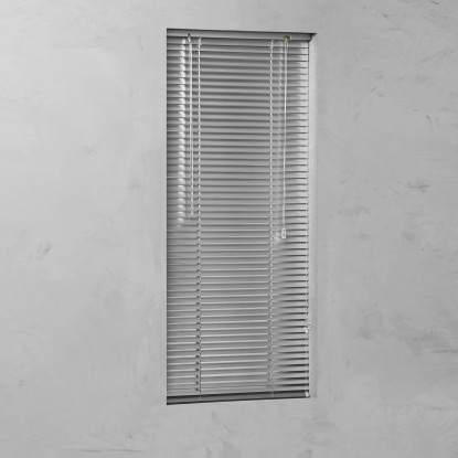 Hliníková žaluzie Venetian stříbrná 25 mm, 60 x 175 cm