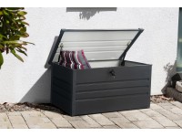 Floraworld Úložný box antracitový 400 l, 132 x 62 x 62 cm