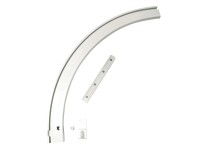 Gardinia Levý oblouk pro jednodrážkovou záclonovou kolejničku, bílý