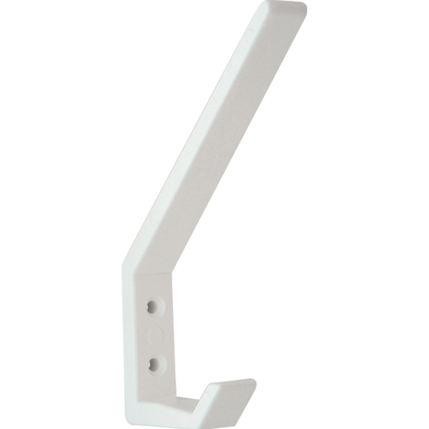 Háček H008 plast bílý 134 mm x 16 mm x 90 mm