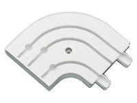 Gardinia Oblouk třídrážkový GE3 s koncovkami bílý 13,5 cm x 13,5 cm Gardinia Oblouk třídrážkový GE3 s koncovkami bílý 13,5 cm x 13,5 cm