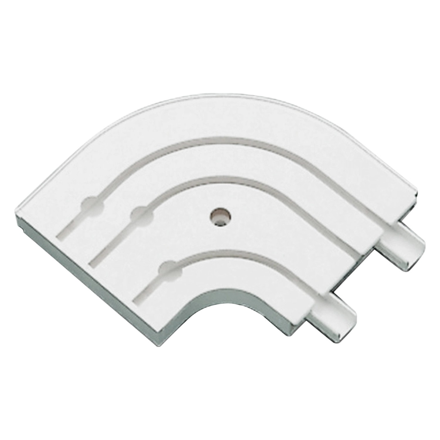 Gardinia Oblouk třídrážkový GE3 s koncovkami bílý 13,5 cm x 13,5 cm