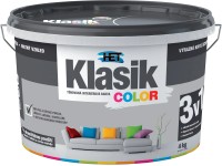 HET Klasik COLOR Tónovaná interiérová barva KC 0147 šedá břidlicová, 4 kg HET Klasik COLOR Tónovaná interiérová barva KC 0147 šedá břidlicová, 4 kg