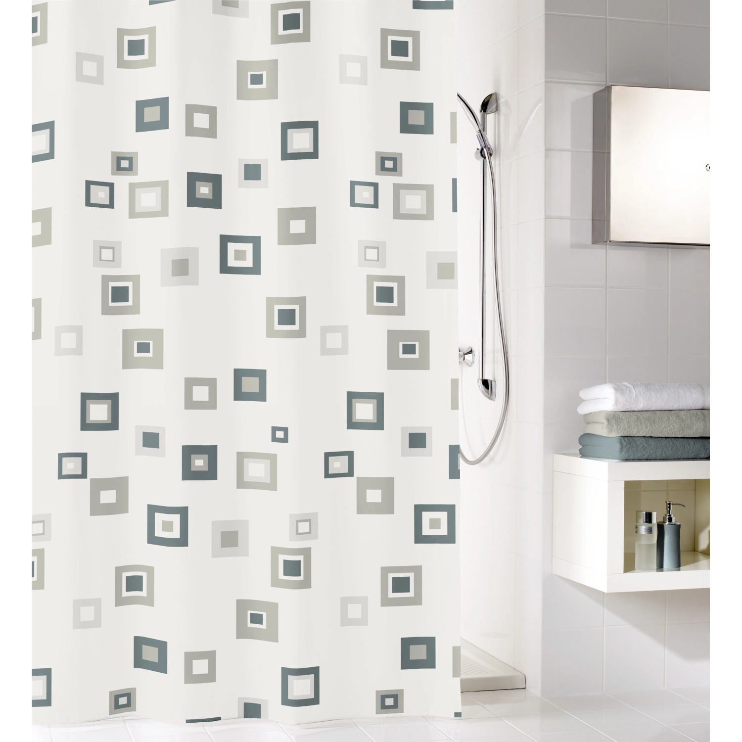 BWO Mason sprchový závěs antracitový 180 cm x 200 cm