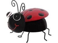 Dekorativní figurka beruška kovová 12,5 x 11 cm