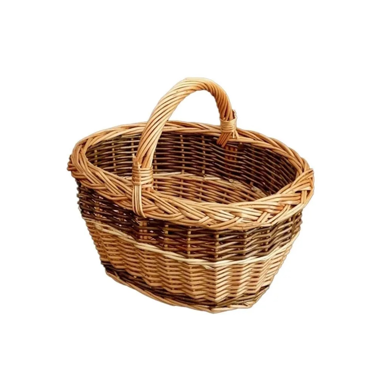 koš na houby dětský oválný 30x20x25cm lakovaný