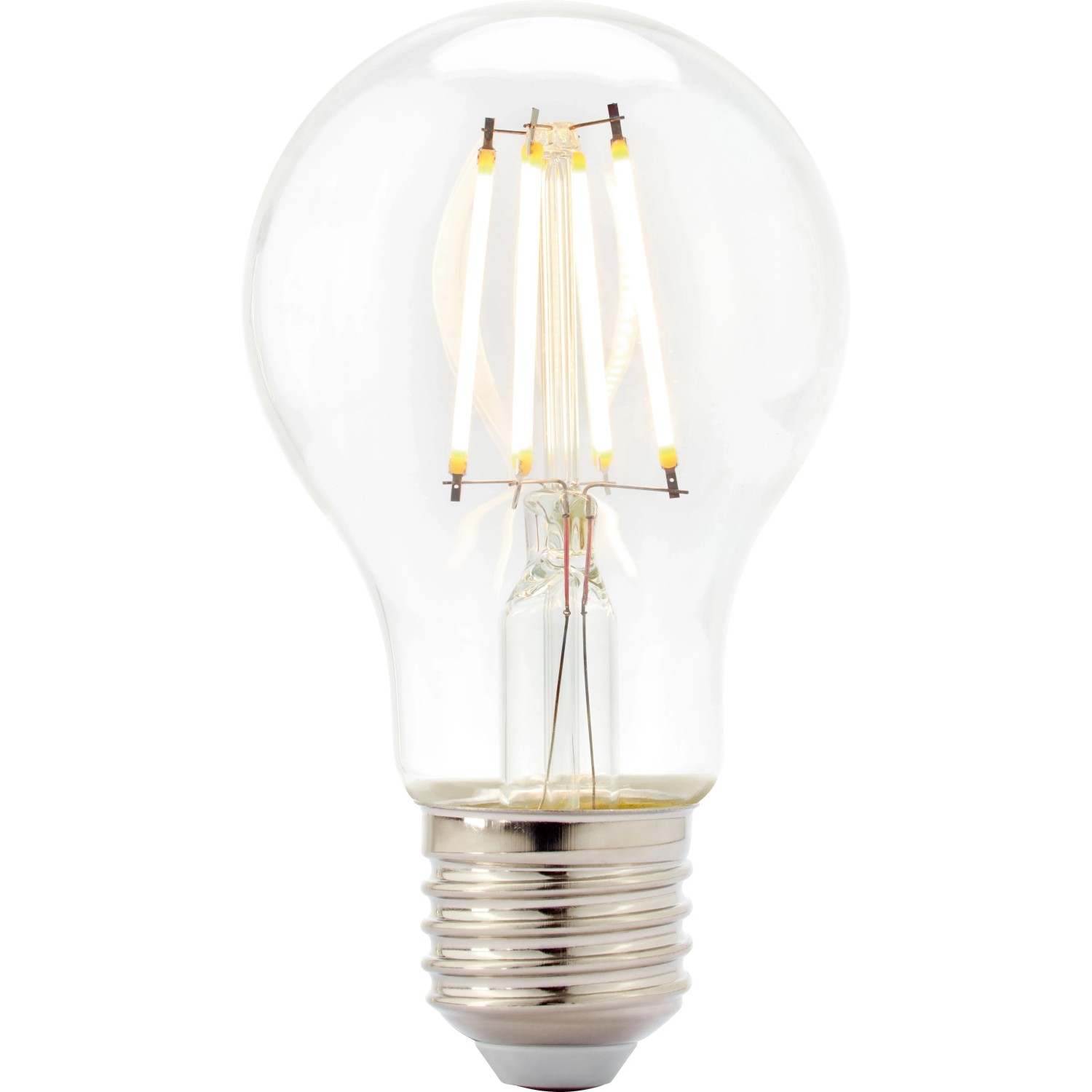 LED žárovka E27 A60 7W 806lm 2700K, čirá, 5 ks