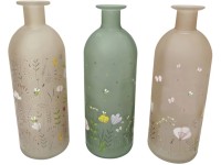 Boltze Skleněná váza různé barvy pr. 7 x 21 cm