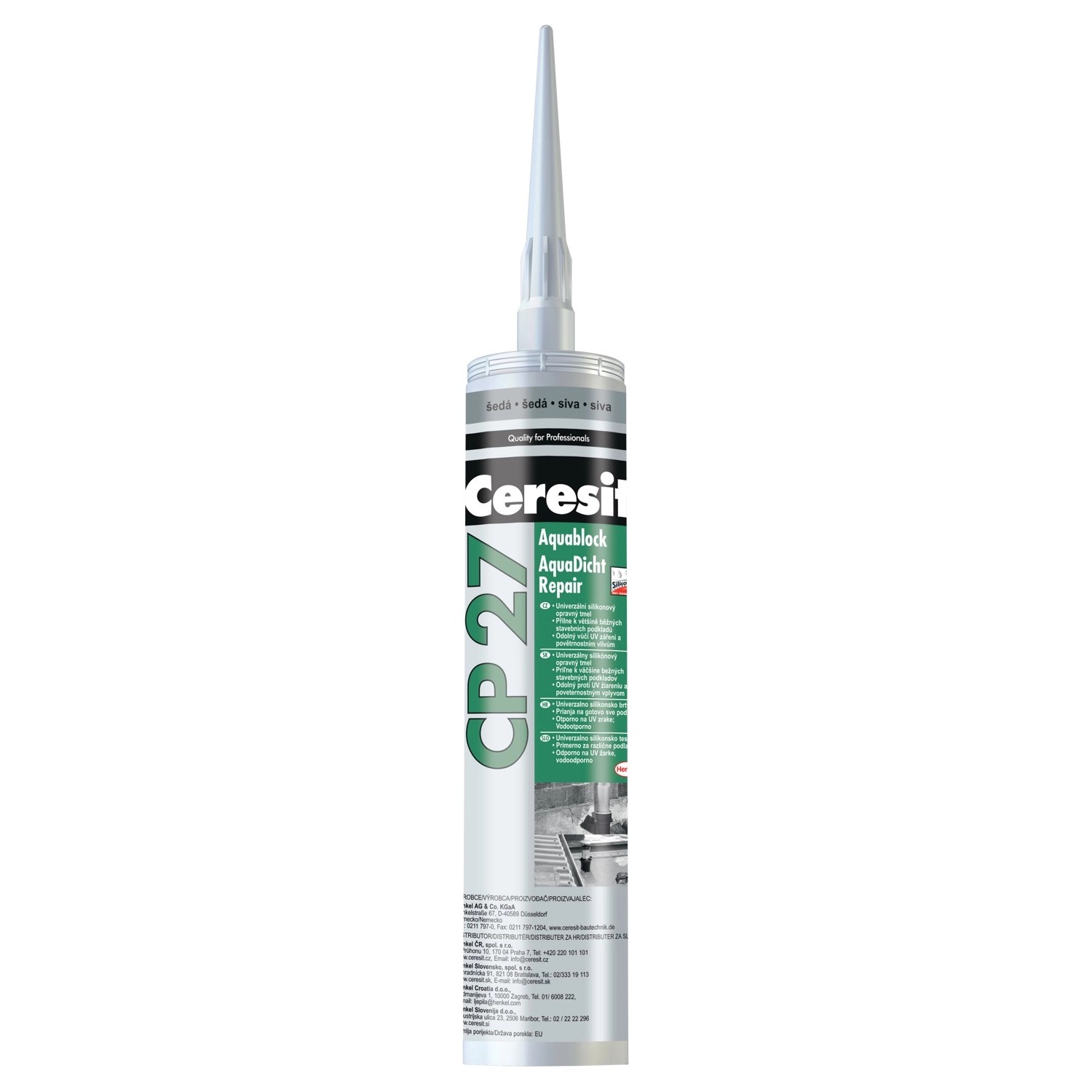 Ceresit cp 27 aquablock repair šedá 300ml