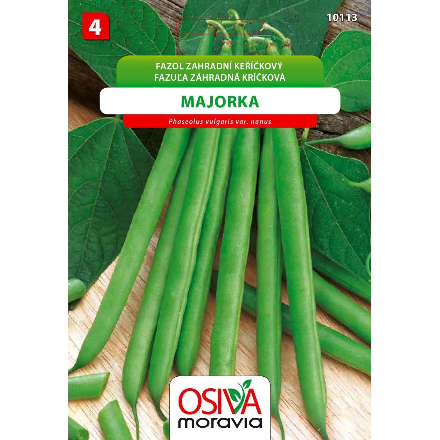 Semínka Fazol zahradní keříčkový Majorka (Phaseolus vulgaris var. nanus)