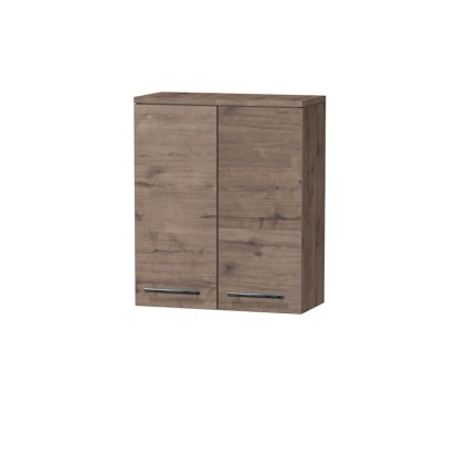 INTEDOOR Horní závěsná skříň BEE, úchyt chrom, š. 50 cm, dub Wellington