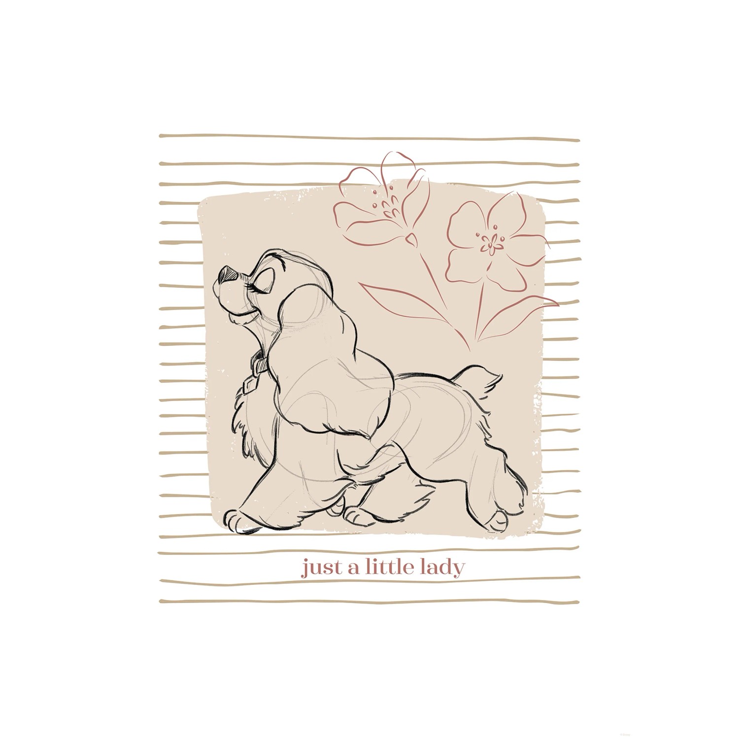 Komar Plakát Disney Lady and the Tramp Just a Little Lady 50 cm x 70 cm