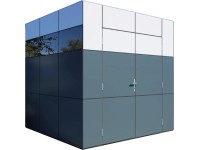 Bertilo Designový zahradní domek HPL 1, antracitová/bílá, 230 x 228 cm
