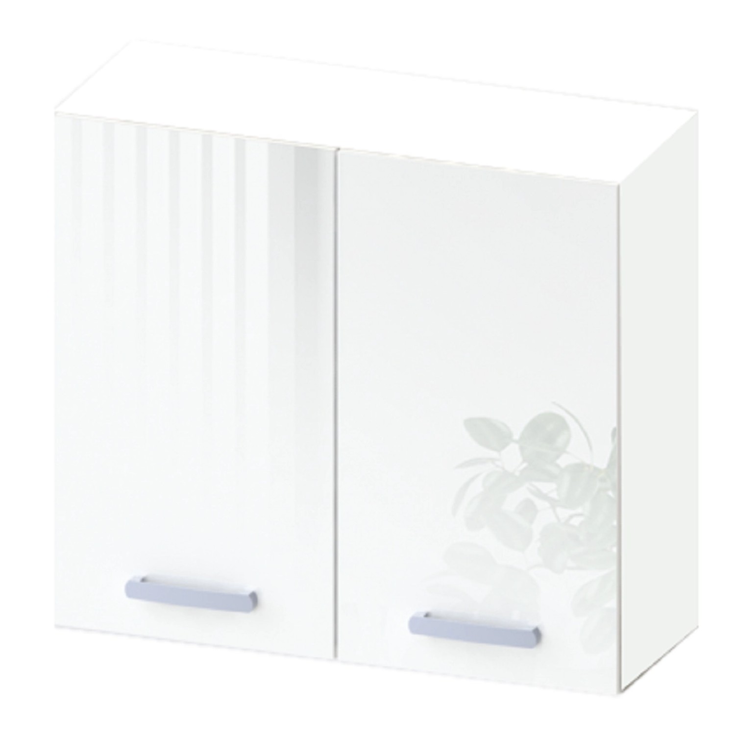 Black&White Style Horní skříňka Nikki U60 lesklá bílá, 72 x 60 x 30,6 cm