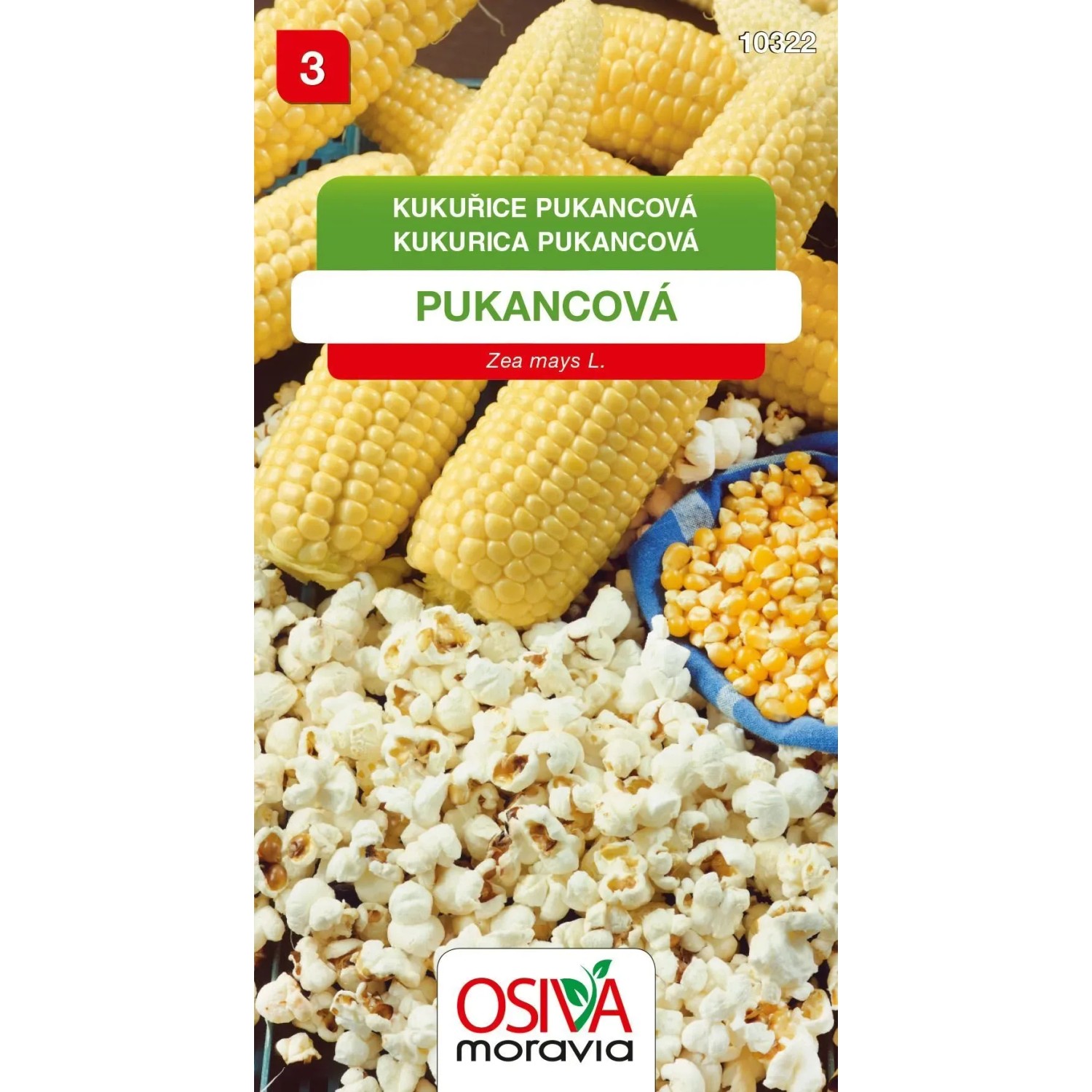 Semínka Kukuřice pukancová (Zea mays L.)