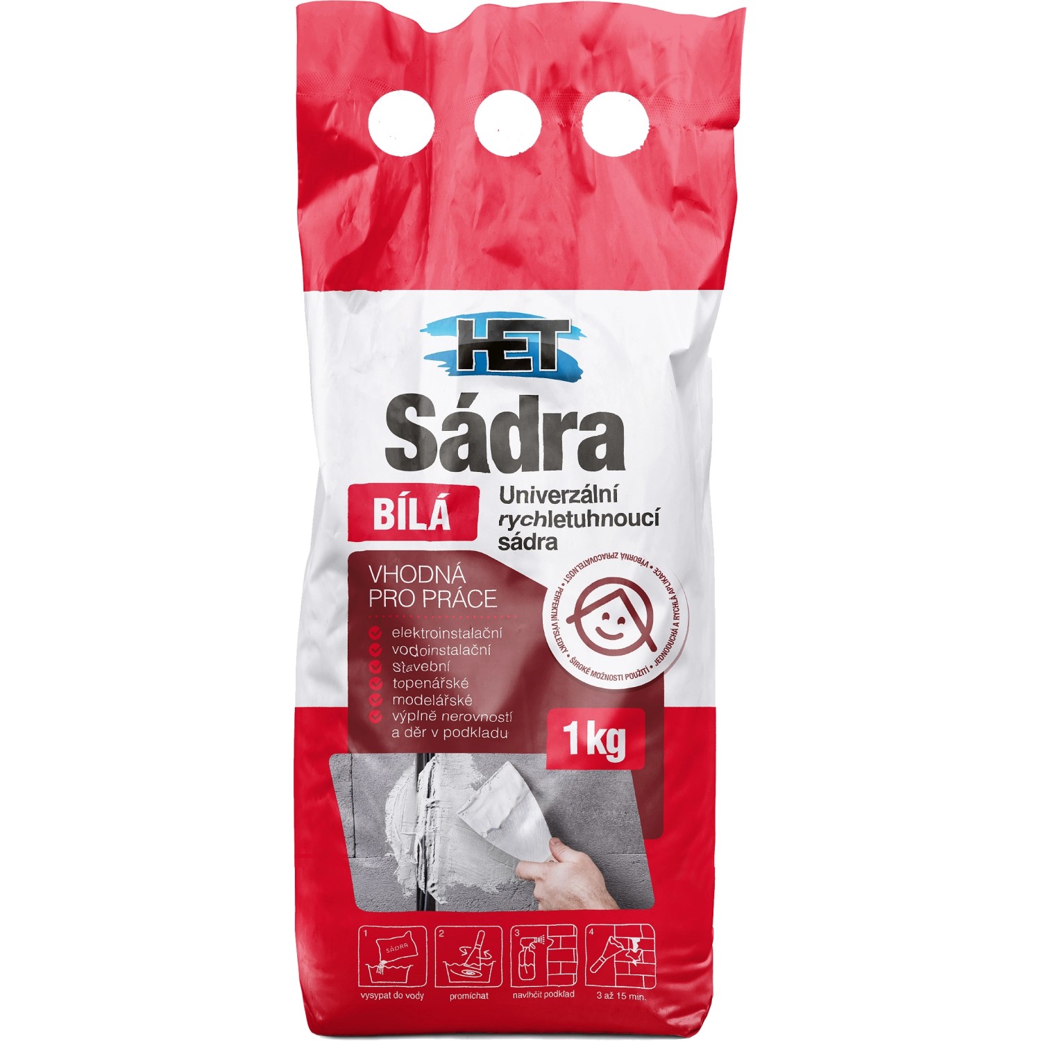 HET Sádra bílá 1 kg