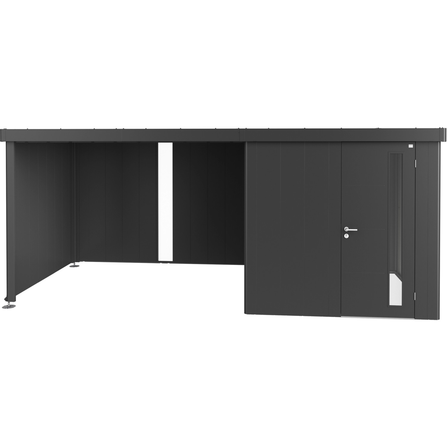 Biohort Boční střecha k zahradnímu domku Neo 2A, 2B, 2C, 2D, tmavě šedá