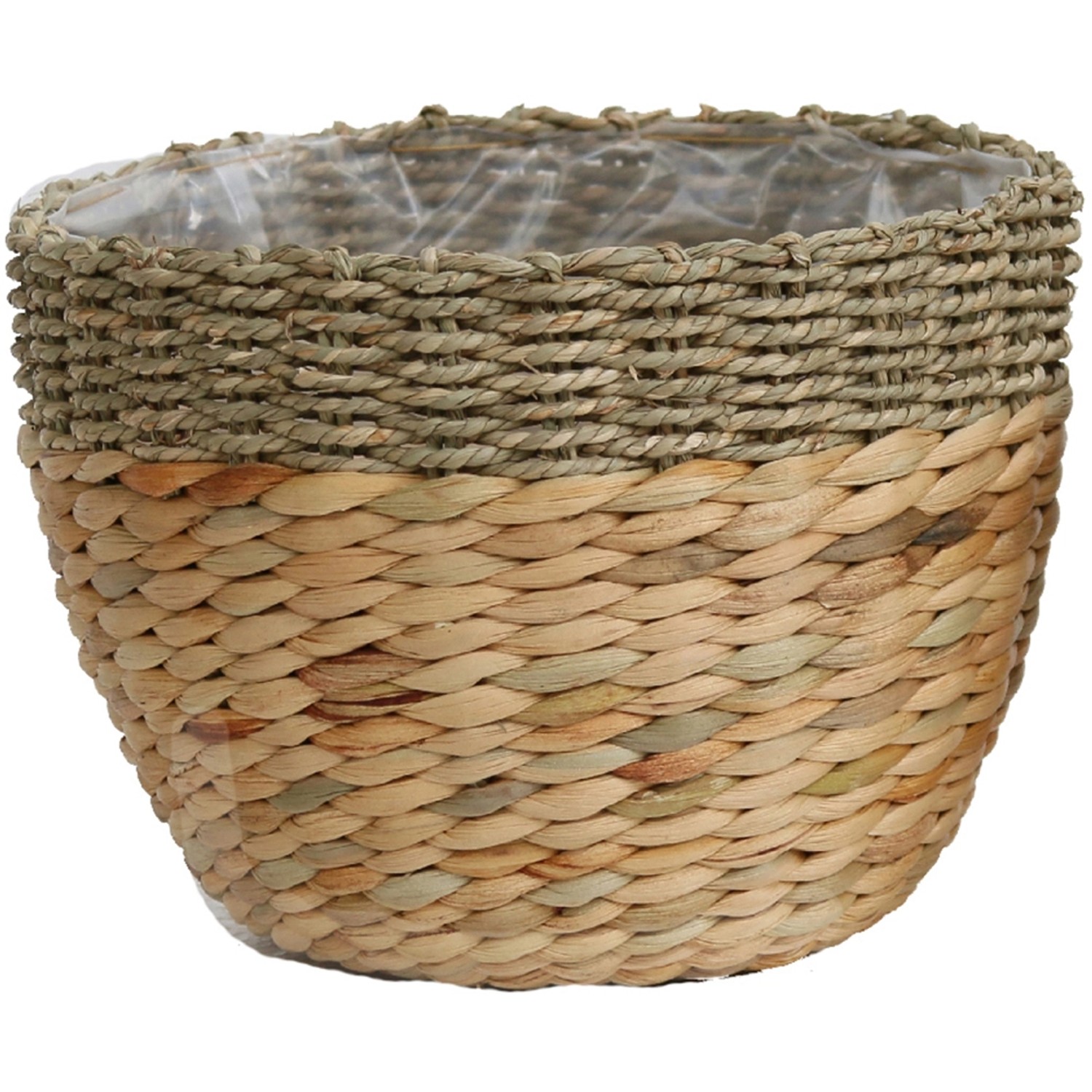 Košík kulatý, přírodní, pr. 21 x 16 cm