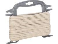LUX-TOOLS Bavlněné lano pletené přírodní pr. 4 mm x 20 m