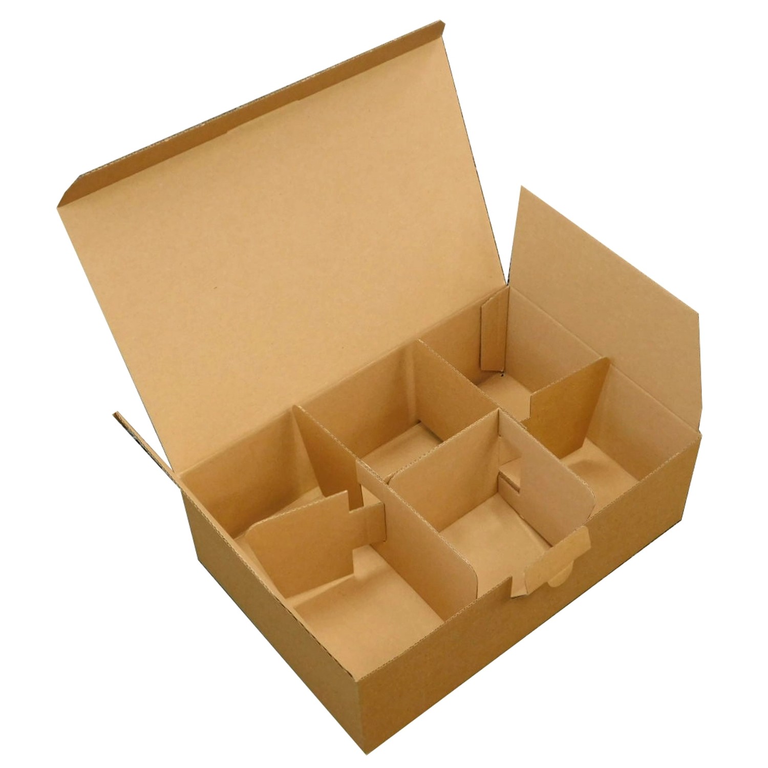 Ornex Papírová krabice na 6 ks skleněných ozdob hnědá 25 x 17 x 10 cm