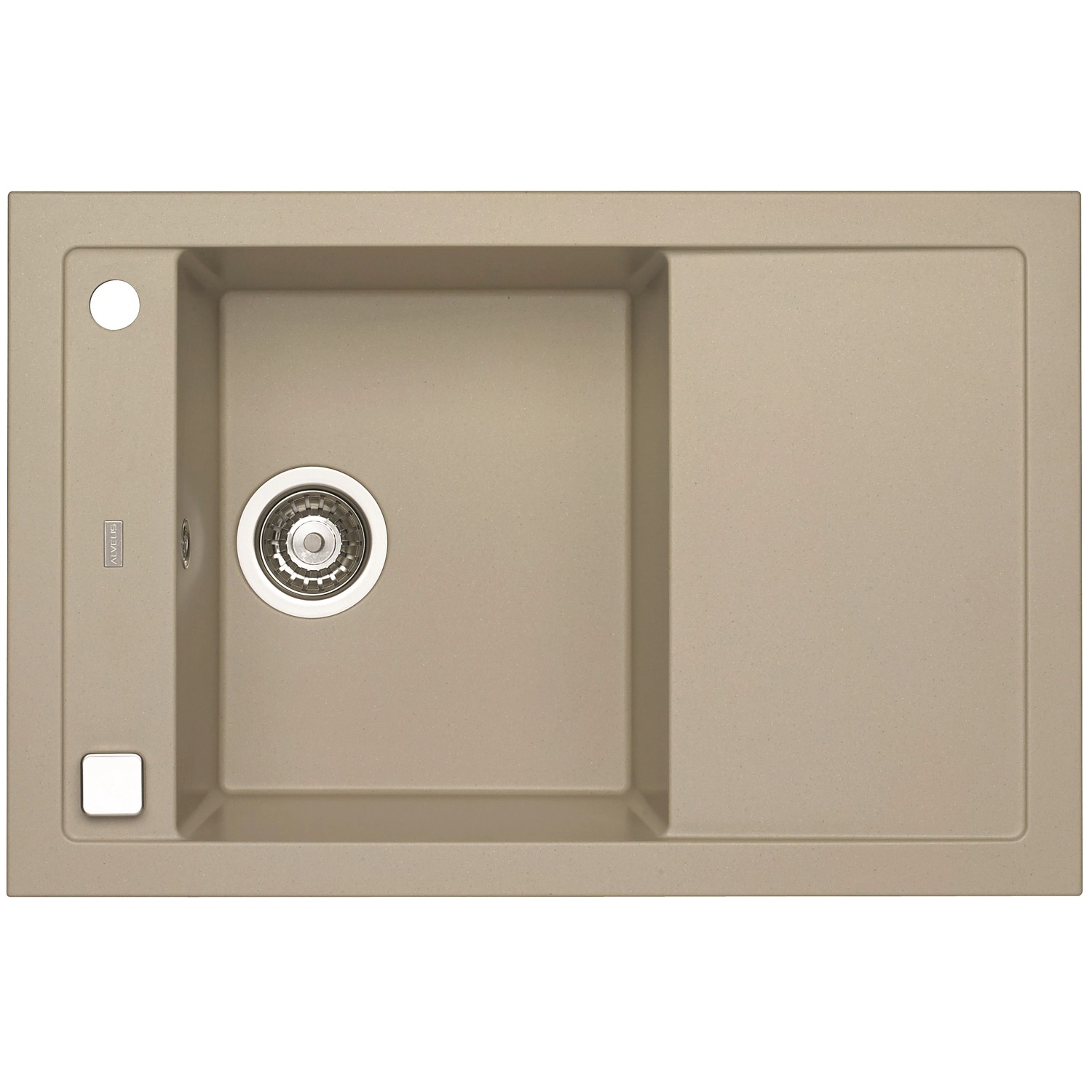 Alveus Granitový dřez Formic 30, cappuccino, 76 x 50 cm