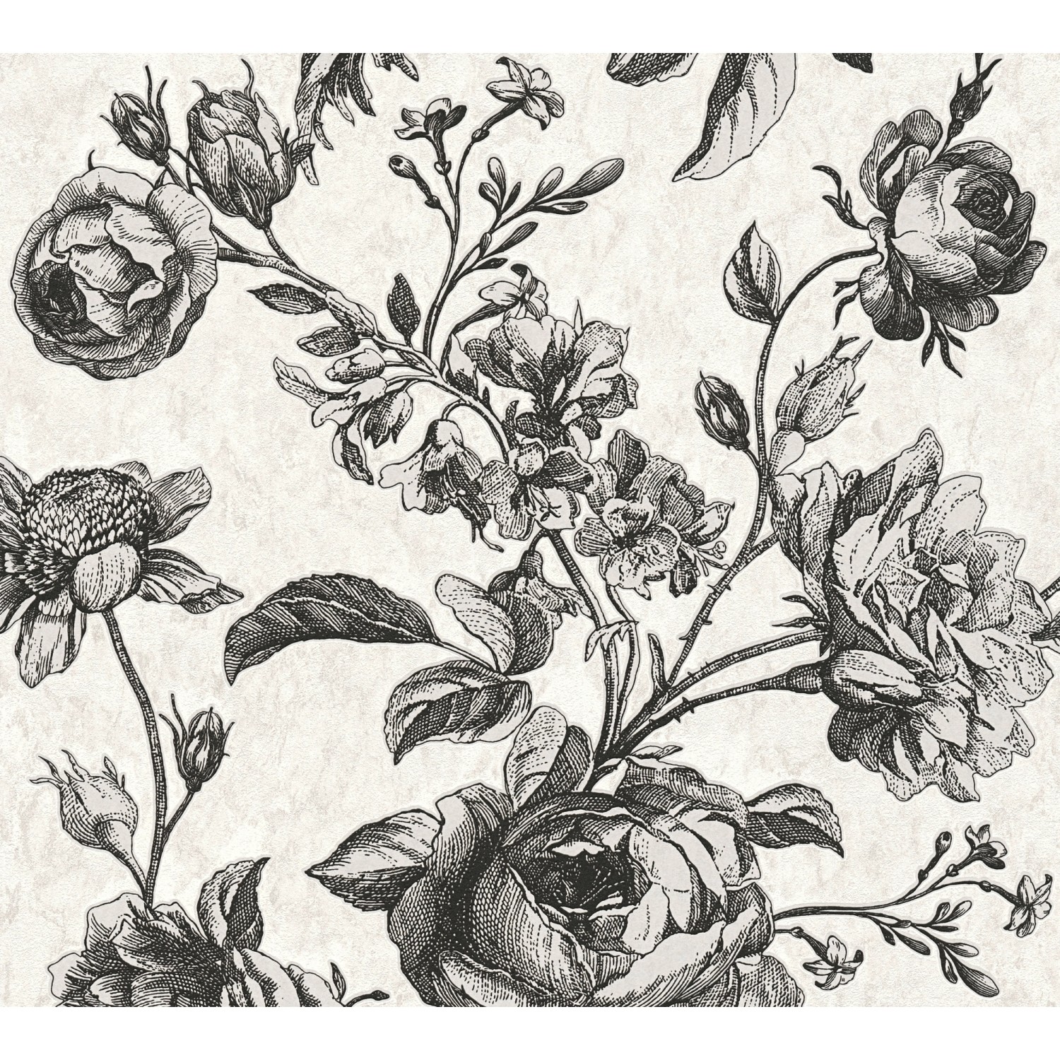 A. S. Creation Vliesová tapeta My Home My Spa Květiny černá