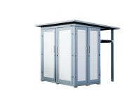 Weka Zahradní skříň Garten Q Multi, šedá, 217 x 224 x 224 cm