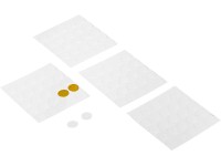 Hettich Krytky na nábytek pr. 14 mm plastové bílé, 100 ks