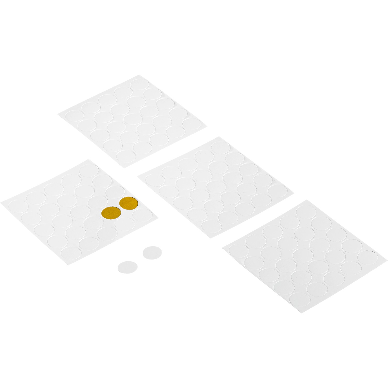 Hettich Krytky na nábytek pr. 14 mm plastové bílé, 100 ks