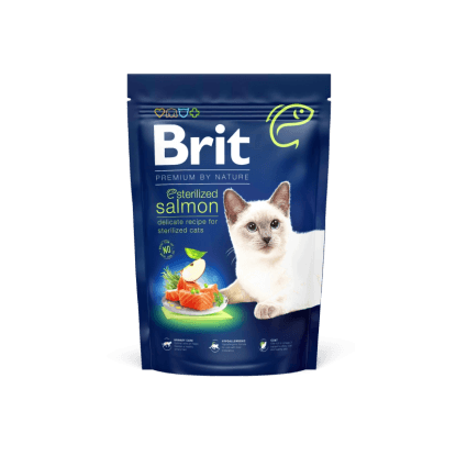 Brit Granule pro kočky Premium by Nature Cat Sterilized Salmon 1,5 kg