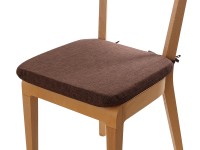 B.E.S. Podsedák se šňůrkami a zipem hnědý 40 x 40 x 4 cm