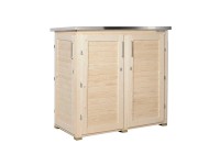 Weka Zahradní skříň Garten Q Teras, přírodní, 161 x 170 x 85 cm
